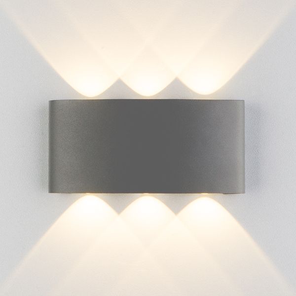 Пылевлагозащи<wbr>щенный светодиодный светильник Twinky Trio серый IP54 1551 Techno LED серый. Превью 2