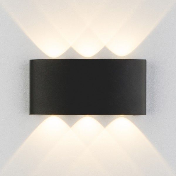 Пылевлагозащищенный светодиодный светильник Twinky Trio чёрный IP54 1551 Techno LED чёрный