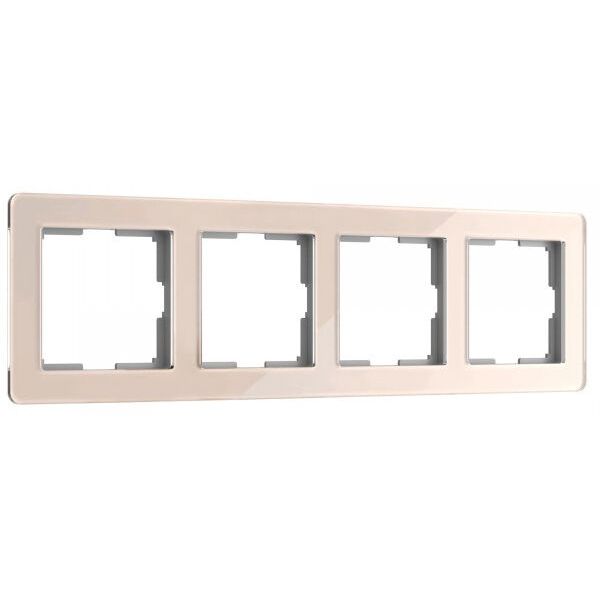 Рамка из акрила на 4 поста Acrylic айвори