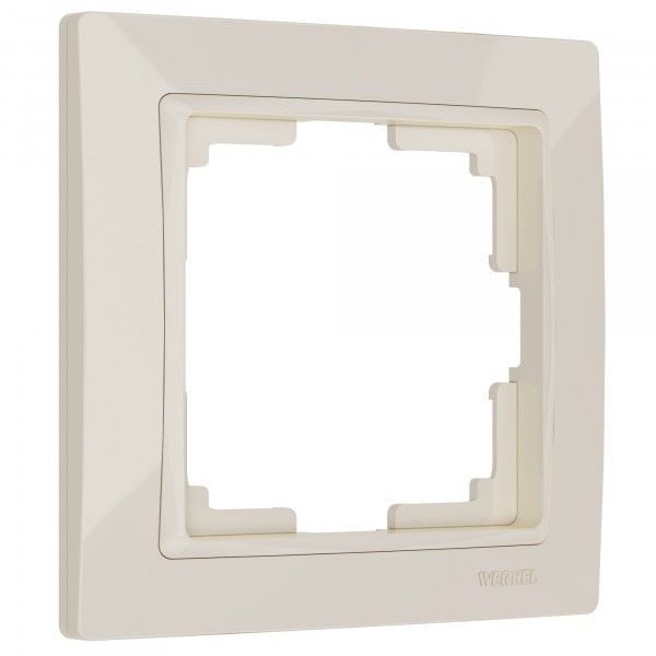 Рамка из поликарбоната на 1 пост Snabb Basic слоновая кость