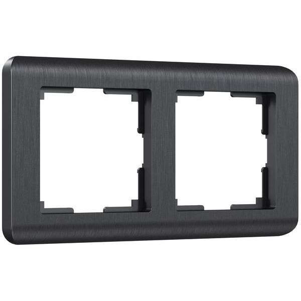 Рамка из поликарбоната на 2 поста Stream графит