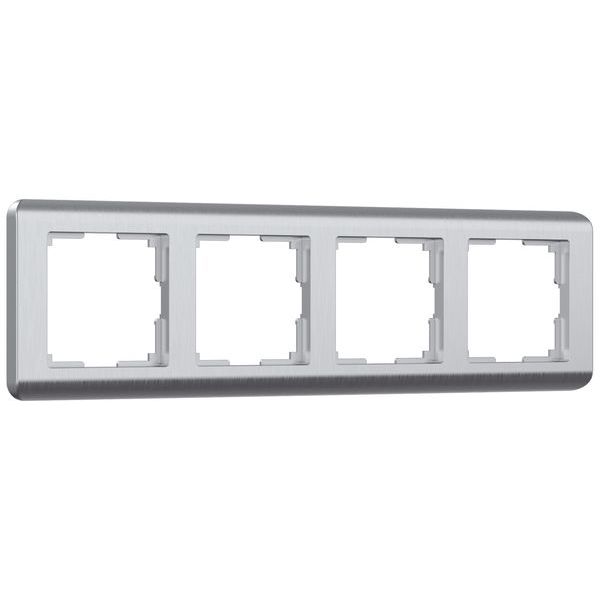 Рамка из поликарбоната на 4 поста Stream серебряный