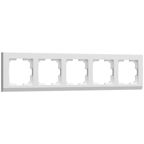 Рамка из поликарбоната на 5 постов Stark белый W0051801