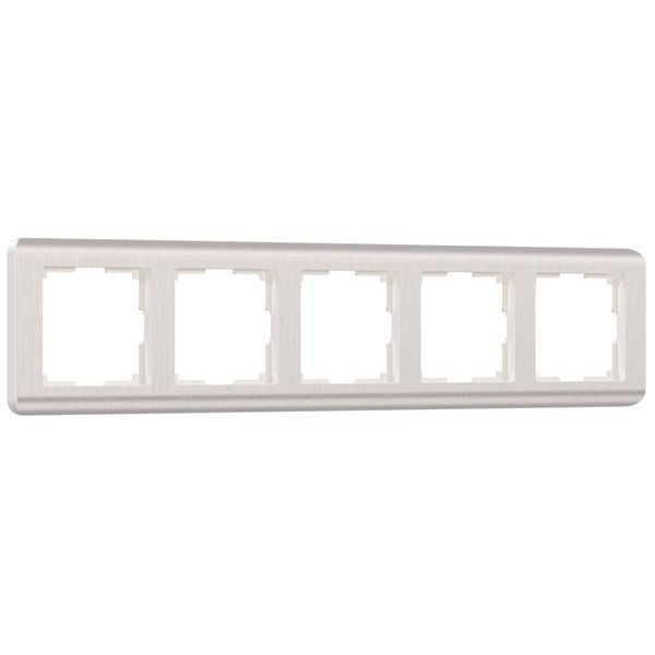 Рамка из поликарбоната на 5 постов Stream перламутровый