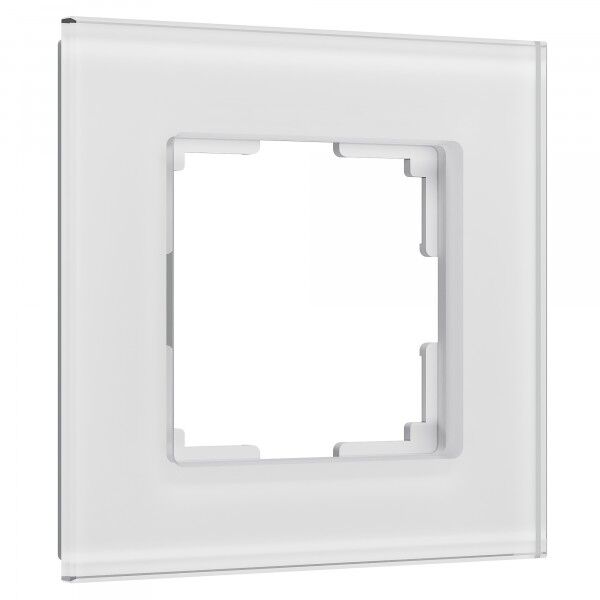 Рамка из стекла на 1 пост Senso белый soft-touch W0013101