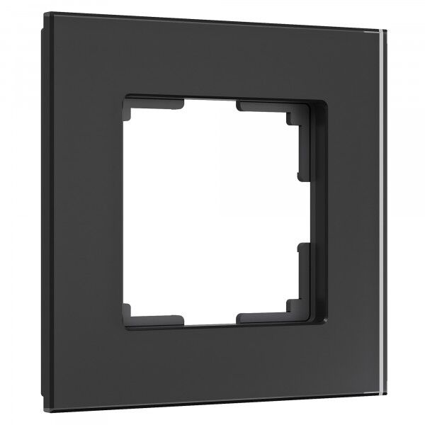 Рамка из стекла на 1 пост Senso черный soft-touch W0013108