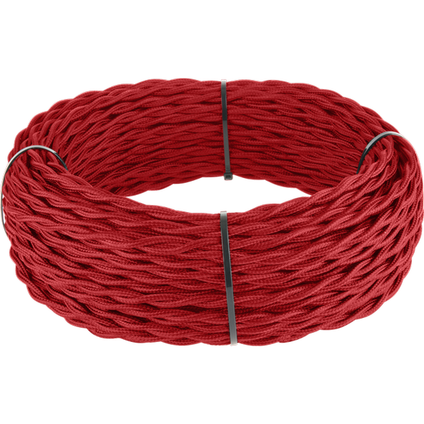 Ретро кабель витой 2х1,5 красный (под заказ) W6452548