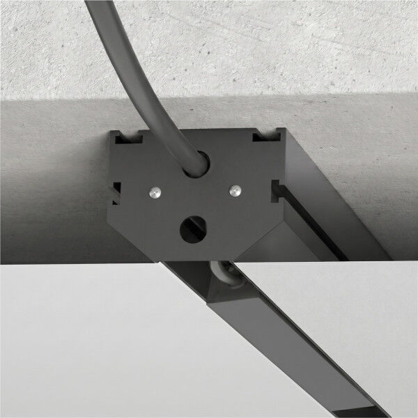 Slim Magnetic Комплект заглушек для шинопровода в натяжной потолок: торцевая и внутренняя черный 85233/00