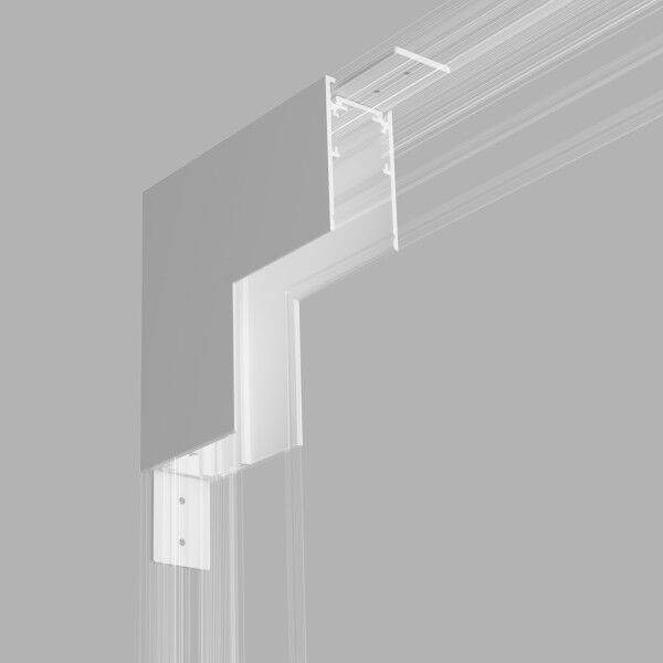 Slim Magnetic Коннектор угловой внутренний для накладного шинопровода (белый) 85091/00 85091/00