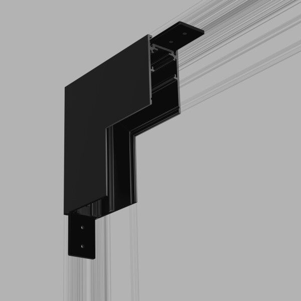 Slim Magnetic Коннектор угловой внутренний для накладного шинопровода (черный) 85091/00 85091/00