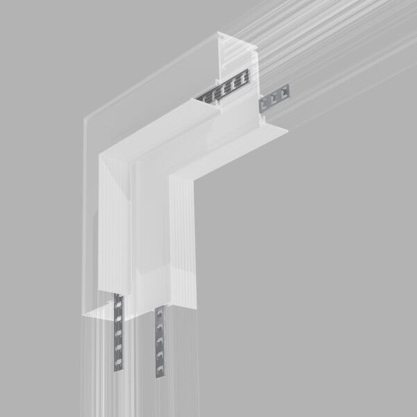 Slim Magnetic Коннектор угловой внутренний для встраиваемого шинопровода (белый) 85093/11 85093/11