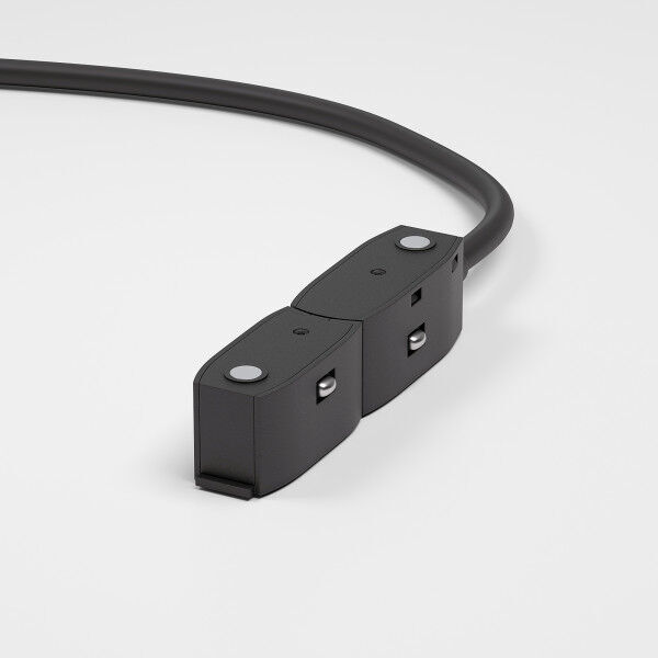 Slim Magnetic&nbsp;Ввод питания радиусного шинопровода (черный) 85162/00