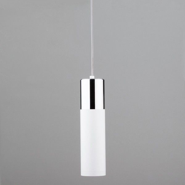 Светильник лофт подвесной со светодиодами 50135/1 LED хром/белый