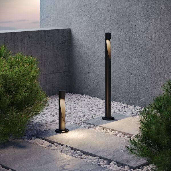 Светильник садово-парковый светодиодный Recess черный 35177/F черный