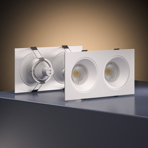 Светильник встраиваемый GU10 белый 15700/02