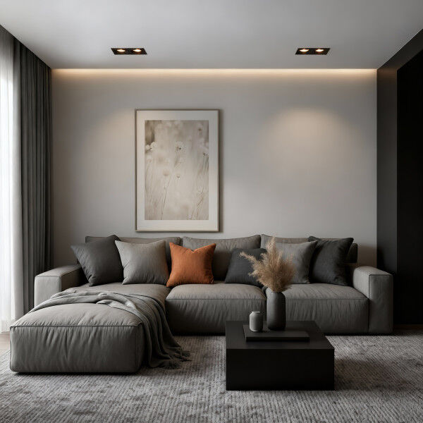 Светильник встраиваемый GU10 черный 15700/02