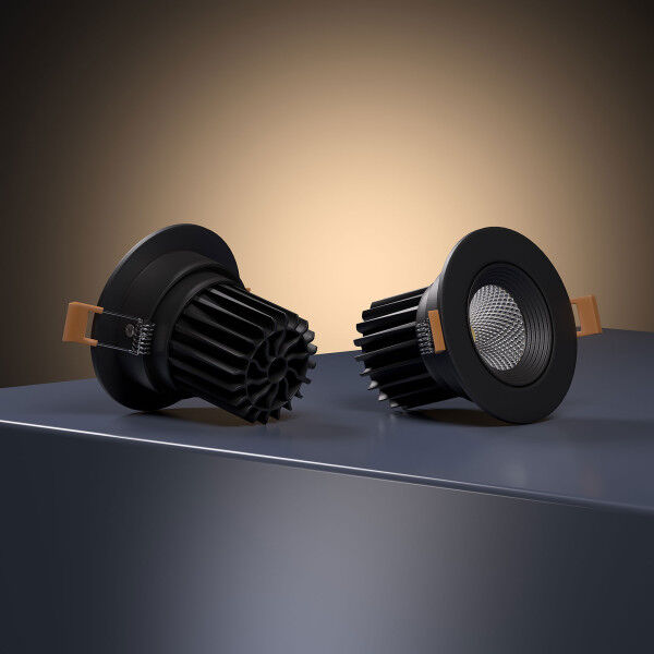 Светильник встраиваемый светодиодный Even черный 25094/LED