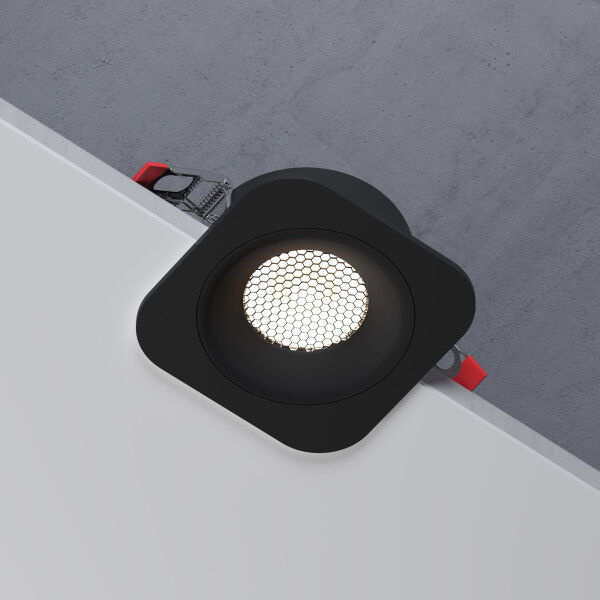 Светильник встраиваемый светодиодный Tetro 10W 4000K черный IP44 15276/LED