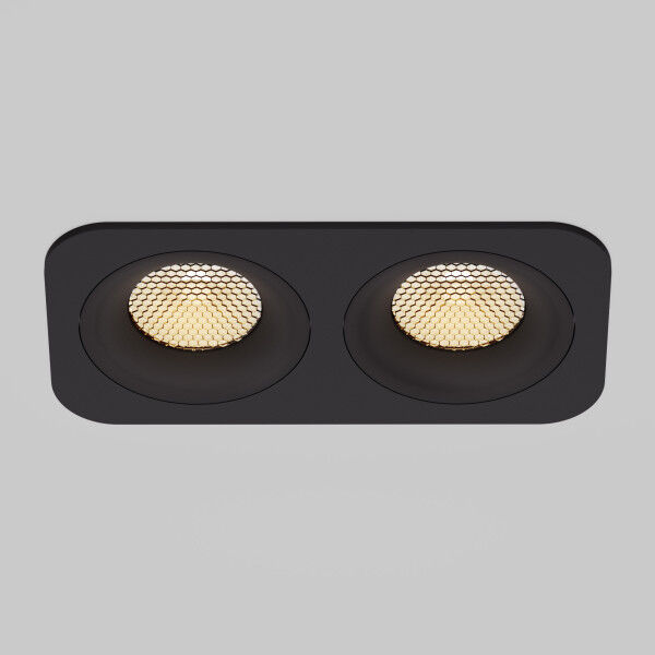 Светильник встраиваемый светодиодный Tetro 20W 3000K черный IP44 15277/LED