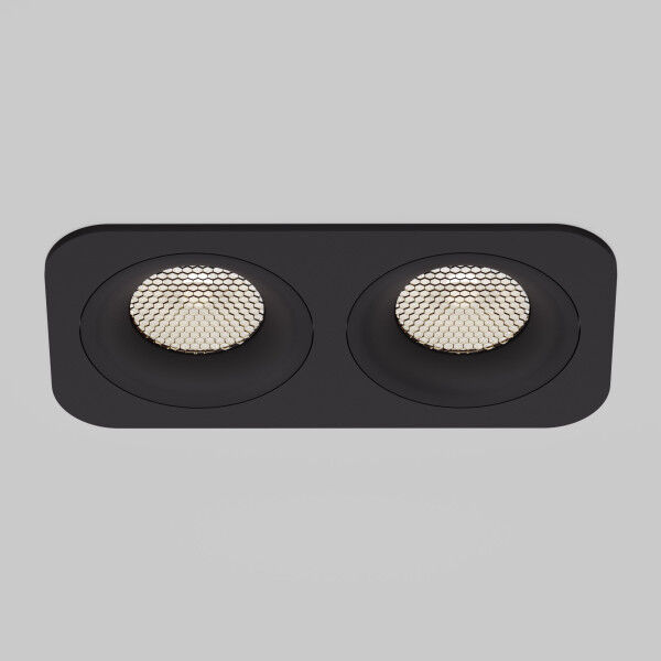Светильник встраиваемый светодиодный Tetro 20W 4000K черный IP44 15277/LED