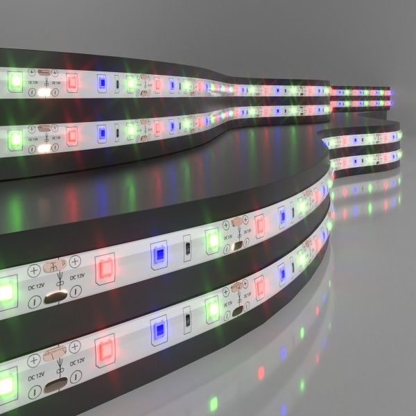 Светодиодная лента 12&nbsp;В 4,8&nbsp;Вт/м 60 Led/м 2835 IP65, RGB, 5 м Лента светодиодная 12V 4,8W 60Led 2835 IP65 RGB, 5м