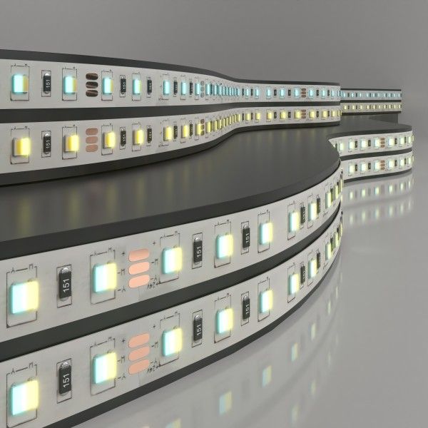 Светодиодная лента 24&nbsp;В 10&nbsp;Вт/м 60 LED/м 5050 IP20, MIX теплый белый 3300K/холодный белый 6500K, 5 м Лента светодиодная 24V 10W 60LED 5050 IP20 MIX теплый белый/холодный белый, 5м