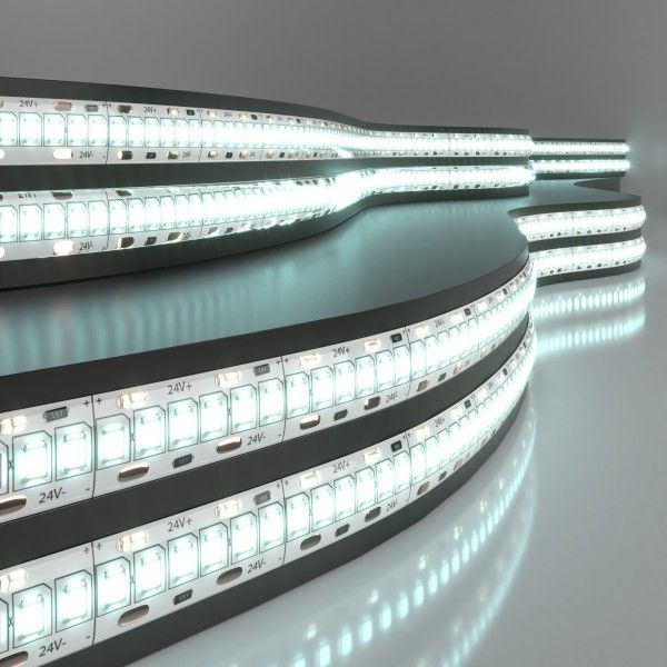 Светодиодная лента 24&nbsp;В 16&nbsp;Вт/м 240 Led/м 2835 IP65, холодный белый 6500 K, 5 м Лента светодиодная 24V 16W 240Led 2835 IP65 холодный белый, 5м