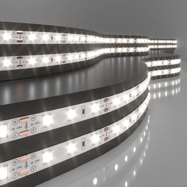 Светодиодная лента 24&nbsp;В 4,8&nbsp;Вт/м 60 Led/м 2835 IP20, дневной белый 4200K, 5 м Лента светодиодная 24V 4,8W 60Led 2835 IP20 дневной белый, 5м