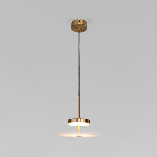 Светодиодный подвесной светильник с мраморным рассеивателем 40342 LED латунь