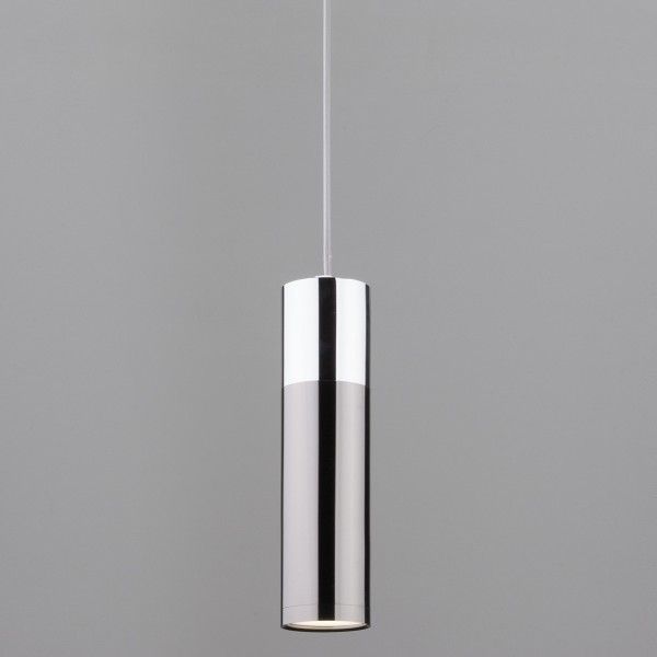 Светодиодный подвесной светильник в стиле лофт 50135/1 LED хром/черный жемчуг