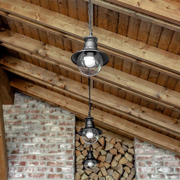 Уличный подвесной светильник Talli H черный IP44 GL 3002H черный