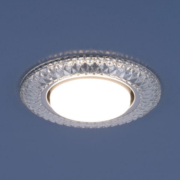 Точечный светильник с LED подсветкой 3020 GX53 CL прозрачный. Превью 4