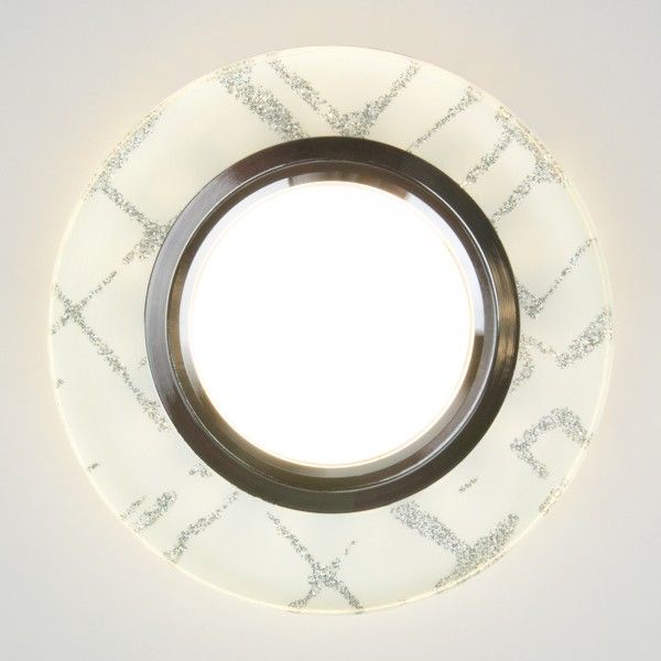 Точечный светильник с LED подсветкой 8371 MR16 WH/SL белый/серебро. Превью 4
