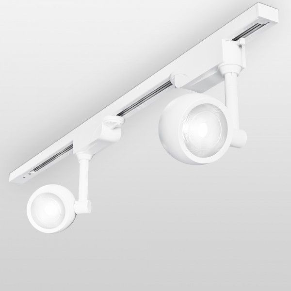 Трековый светодиодный светильник для однофазного шинопровода Oriol белый 12W 4200K