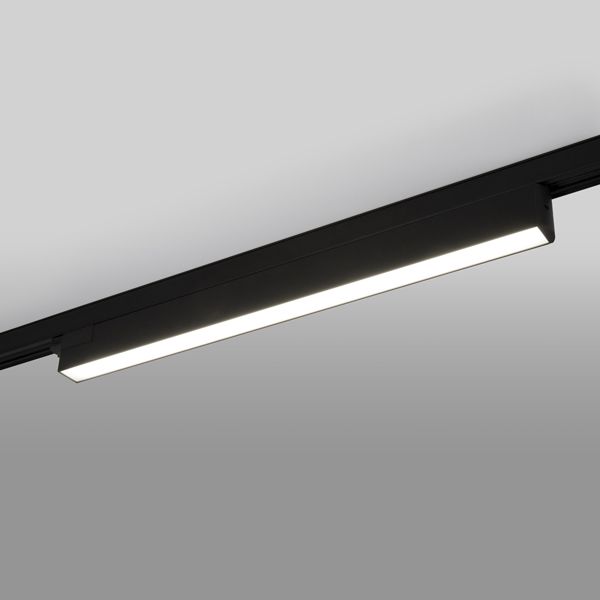 Трековый светодиодный светильник для трехфазного шинопровода X-Line черный матовый