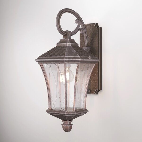 Уличный настенный светильник Virgo D капучино IP44