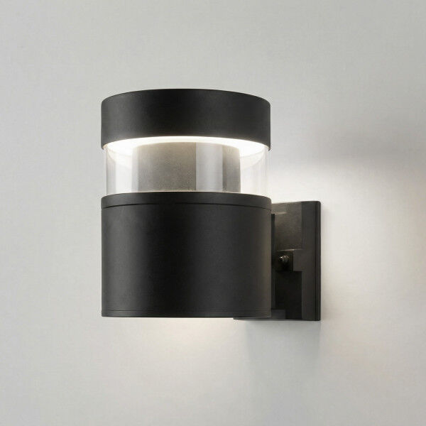 Уличный настенный светодиодный светильник Черный 1530 TECHNO LED  черный