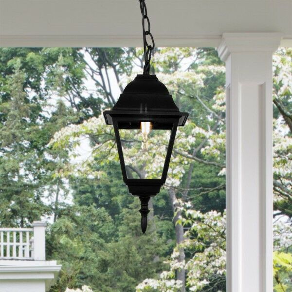 Уличный подвесной светильник Fuga H черный 35148/H