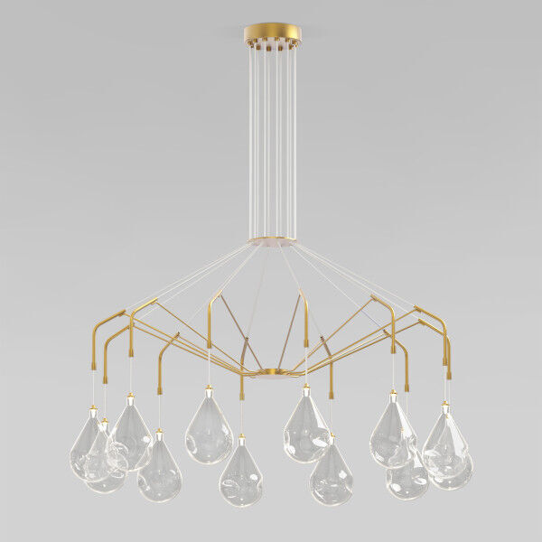 Умная подвесная люстра со стеклянными плафонами