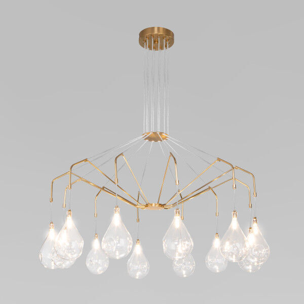 Умная подвесная люстра со стеклянными плафонами