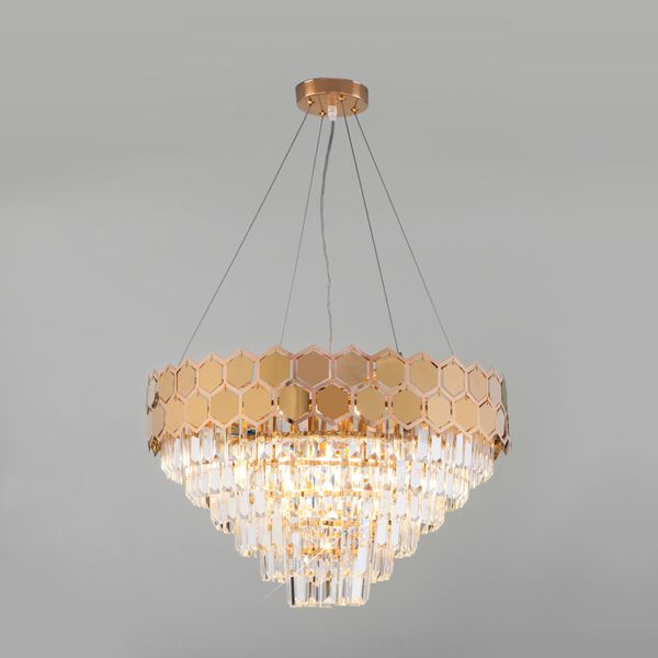 Умный подвесной светильник с хрусталем