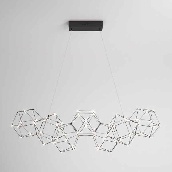 Умный подвесной светильник с регулировкой яркости 90168/7 черный жемчуг