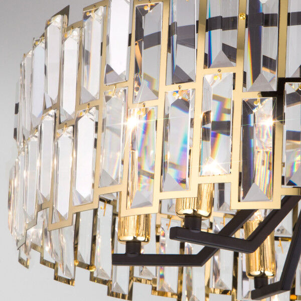Умный потолочный светильник с хрусталем Bogate's Zolletta 339/8 339/8 Strotskis Smart (313/8)
