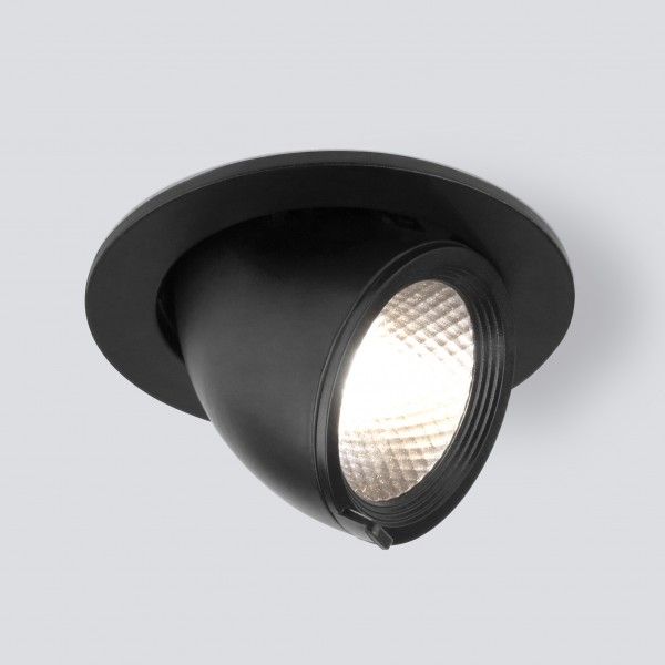 Встраиваемый точечный светодиодный светильник 9918 LED 9W 4200K черный