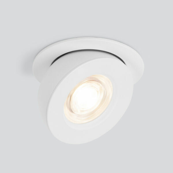 Встраиваемый точечный светодиодный светильник Pruno белый 25080/LED
