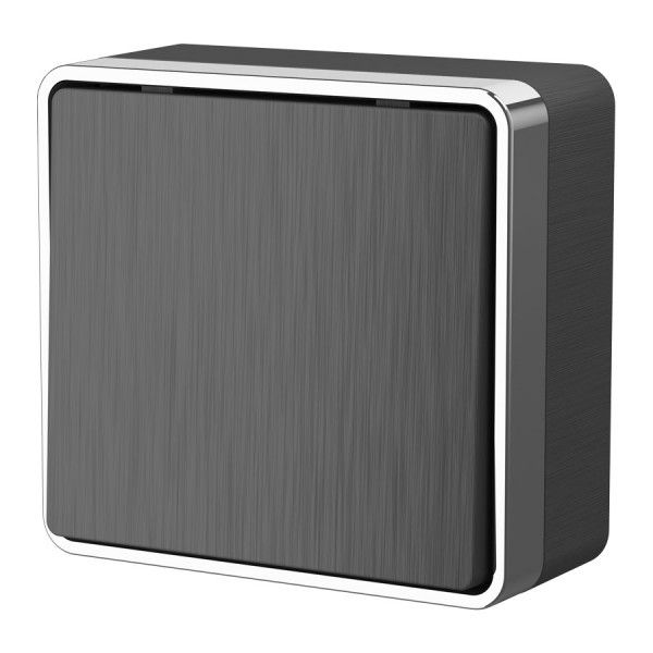 Выключатель одноклавишный Gallant графит рифленый W5010004