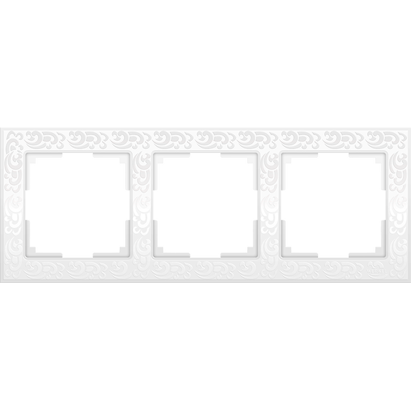 W0032301/ Рамка на 3 поста Flock (белый) W0032301