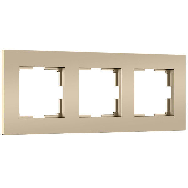 Рамка из поликарбоната на 3 поста Slab бронза софт