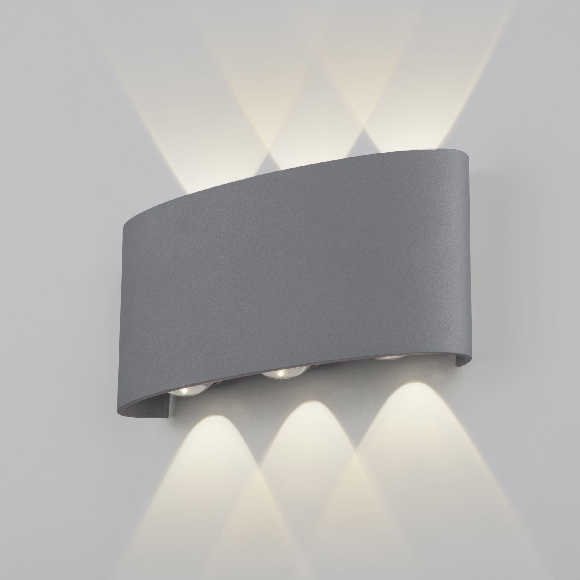 Пылевлагозащи<wbr>щенный светодиодный светильник Twinky Trio серый IP54 1551 Techno LED серый. Фото 1