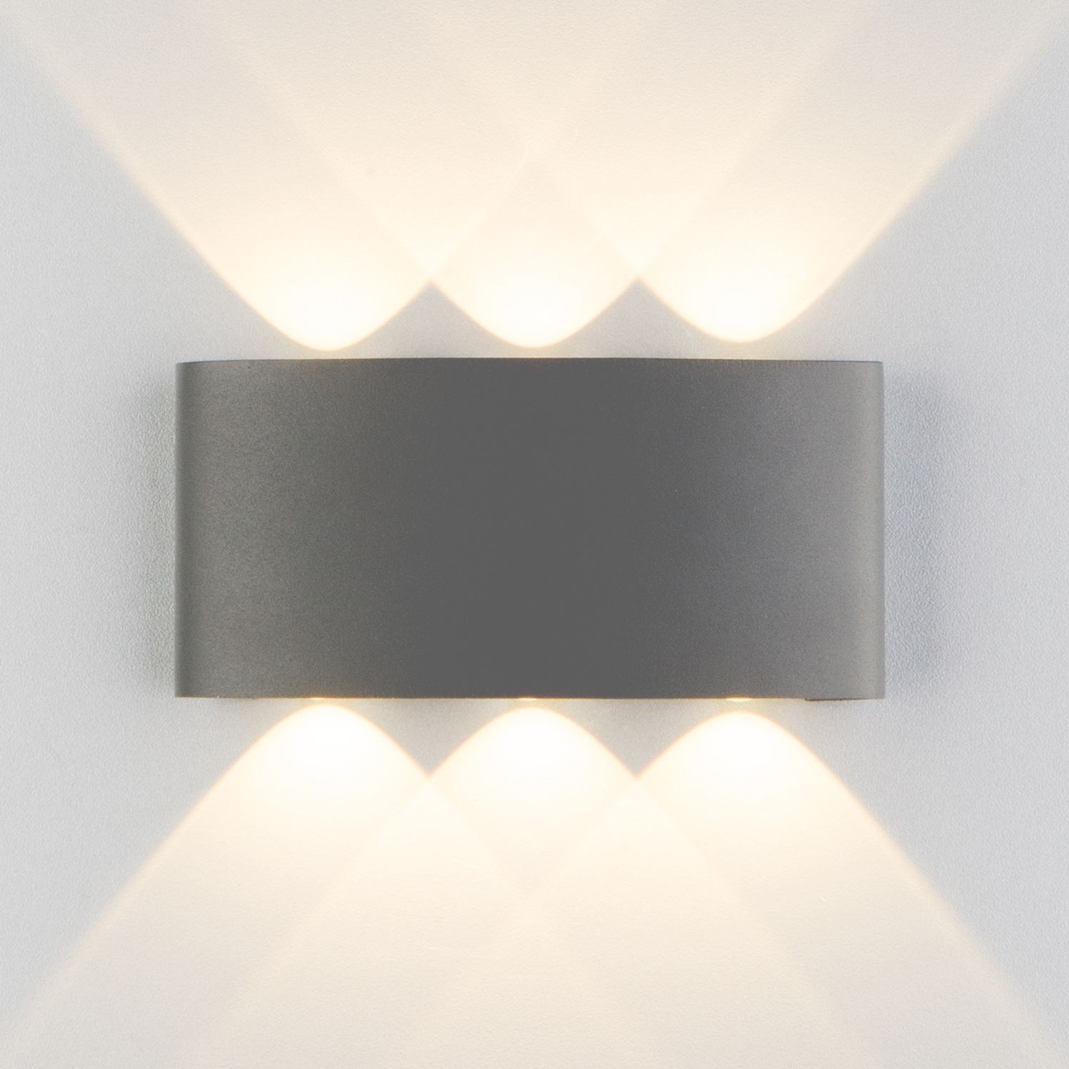 Пылевлагозащи<wbr>щенный светодиодный светильник Twinky Trio серый IP54 1551 Techno LED серый. Фото 2